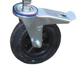 Roterbart hjul m. bremse