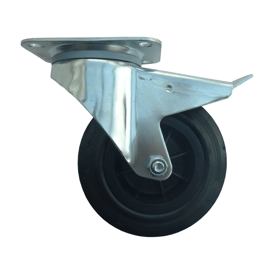 Multivogn, Drejbar hjul m. bremse